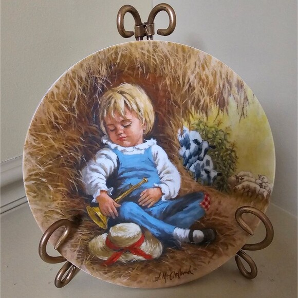 NEW Little Boy Blue, John McClelland Collector Plate - Picture 1 of 5